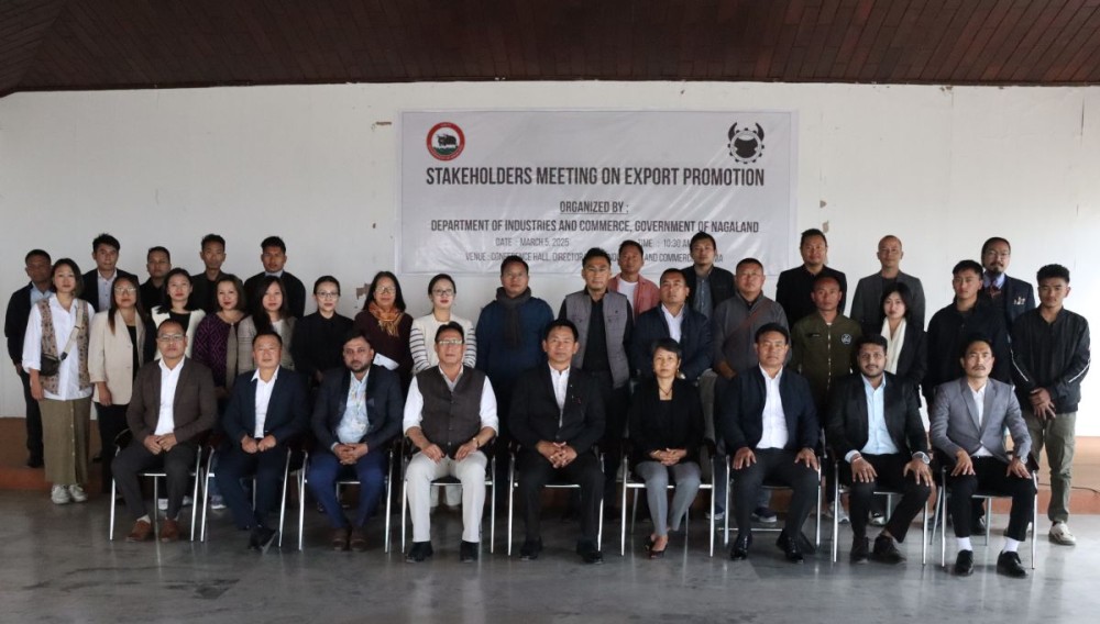 Dignitaries and others during stakeholders' meet on export promotion in Kohima on March 5.